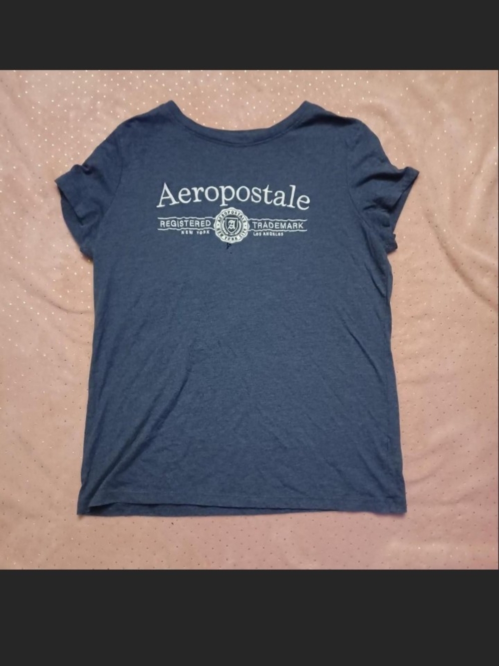 Aeropostale Blue Short Sleeve Logo Tee